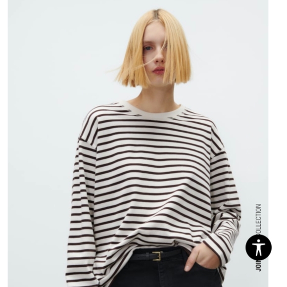 Zara Tops - Zara Striped Longe Sleeve
